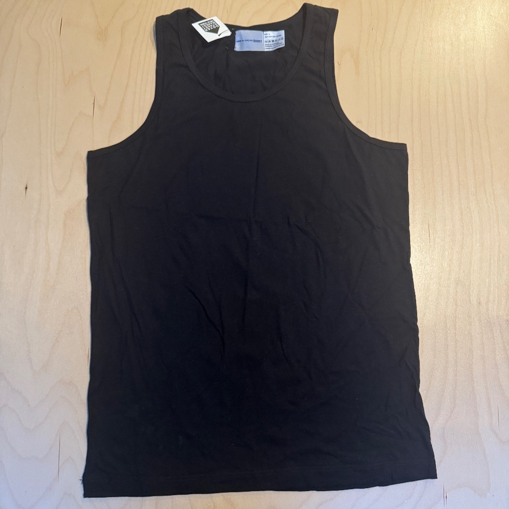 Brand New Men's Comme Des Garçons SHIRT - Black Tank Top